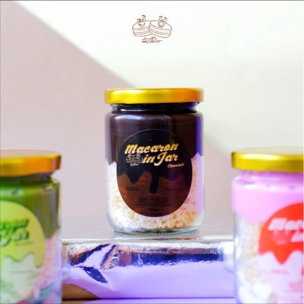 Macaron in Jar Chocolate Premium
